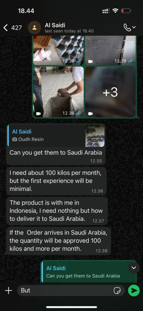 masantara oud buyer with large quantity agarwood shipping